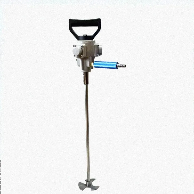 Pneumatic 5 Gallons Paint Mixer 20L Dye Glue Liquid Mixing Machine Portable Stainless Steel Air Agitator Stirrer NT-817