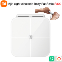 Xiaomi mijia Eight Electrodes Body Fat Scale S800 Dual Band Heart Rate Detection Body Fat & Water Content Testing 150KG Max