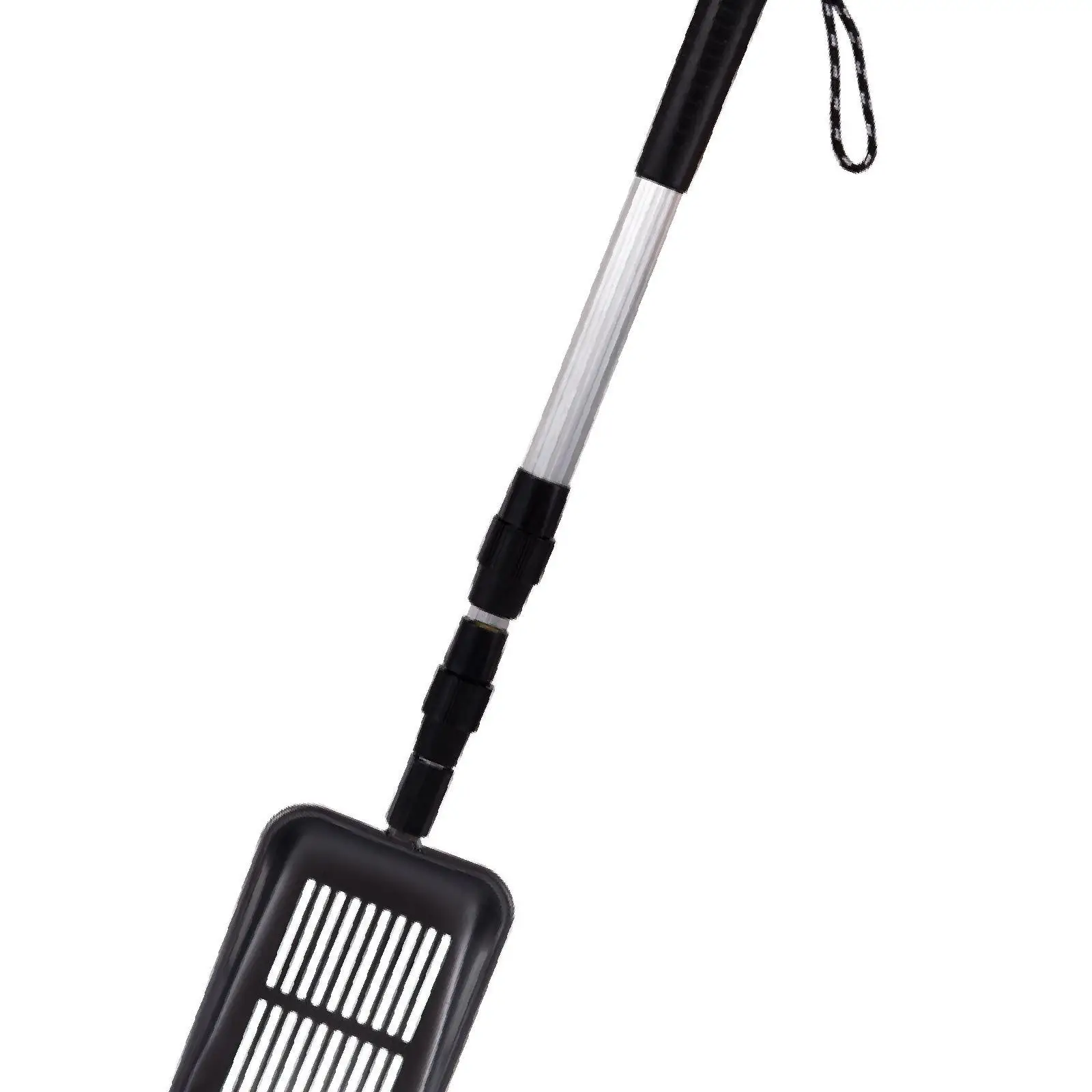 Sabbia con manico lungo Accessori per la raccolta di cacca di pollo Robusta pala da spiaggia portatile resistente Lettiera per gatti