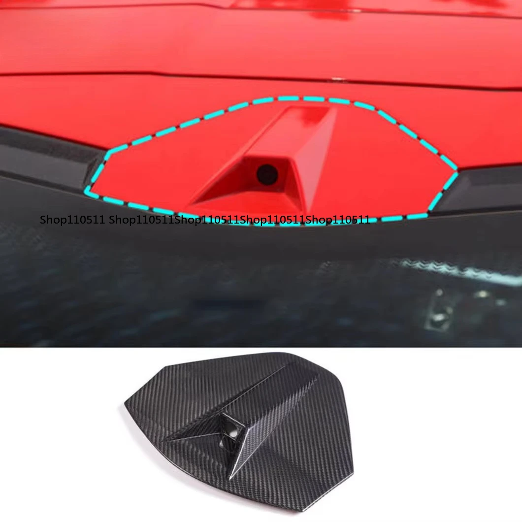 High Quality Dry Carbon Fiber Roof Camera Cover Body Kit Fit Chevrolet Corvette C8 Exterior Decorative Accessories