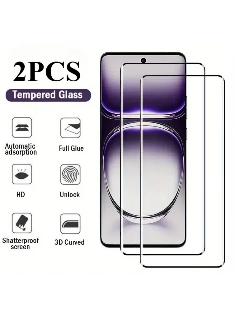 Protecteur d'écran pour OPPO Reno 13 12 Pro 13 12 11 F, 2 pièces, verre de téléphone pour OPPO Reno 10 11 8 T Pro Plus