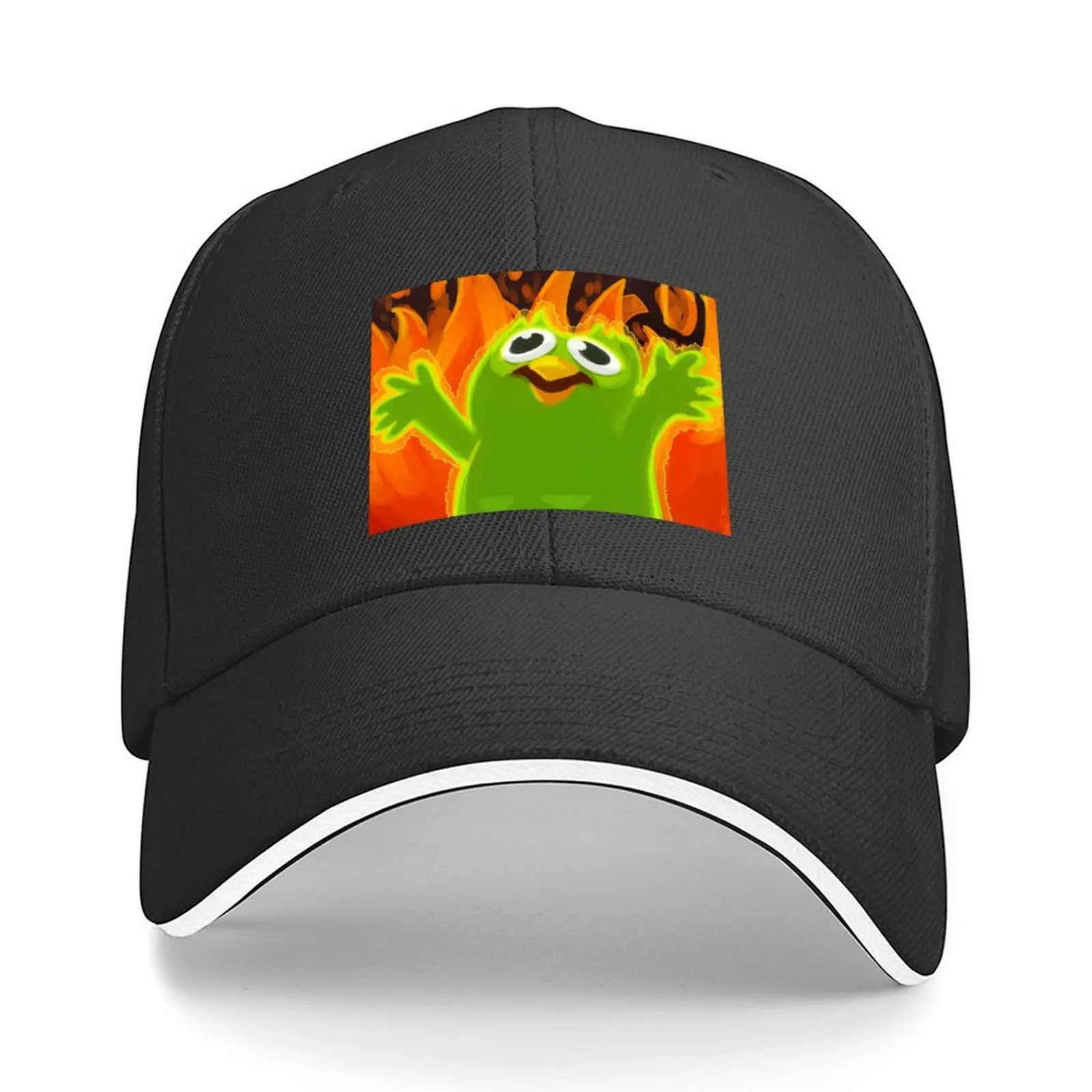 

Elmo Meme Paint Duolingo version FANART Baseball Cap designer cap black Rave Kids Hat Women's Golf Clothing Men's