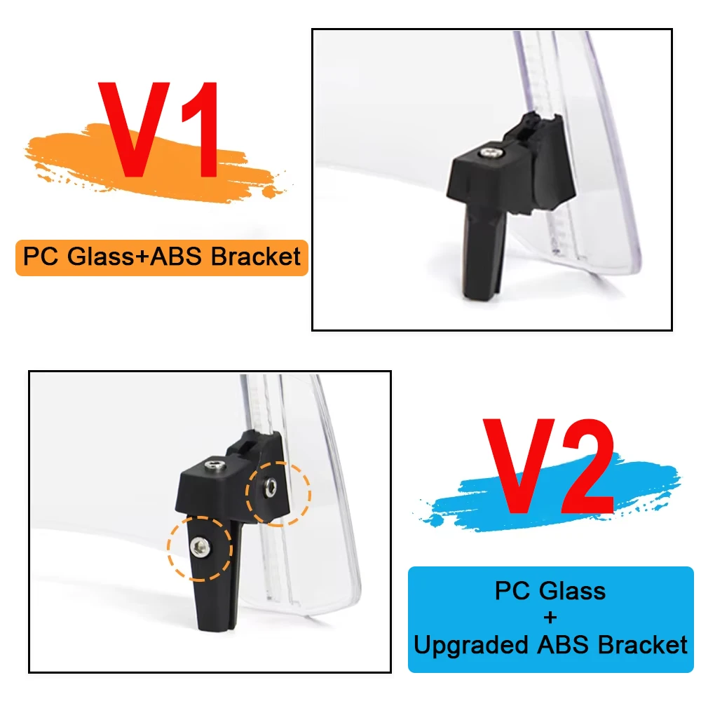 Universal Motorcycle Windshield Extension Adjustable Spoiler Clamp-On Windscreen Deflector For BMW KAWASAKI YAMAHA HONDA SUZUKI