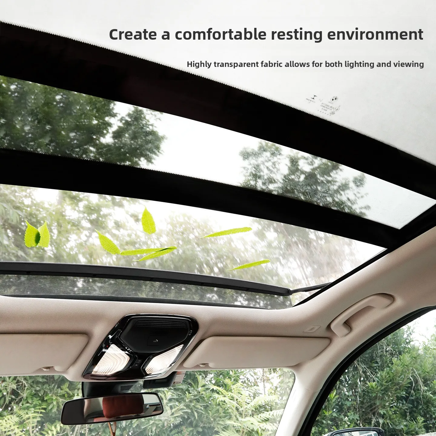 Car Panoramic Roof Magnetic Mosquito Screen Universal SUV Sunroof Vent Anti Insect Sun Protection Mesh Net