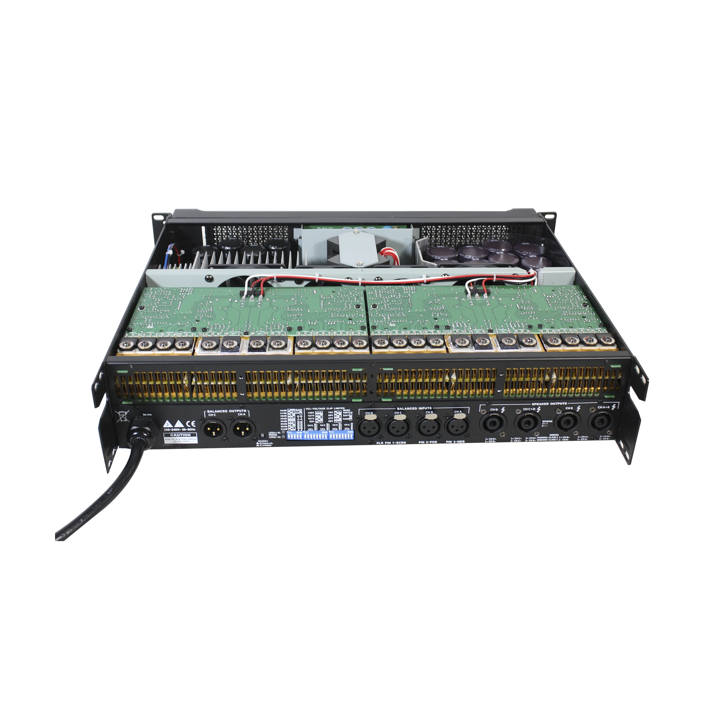 High quality class td fp 2x4400W 2 channels professional power amplifiers