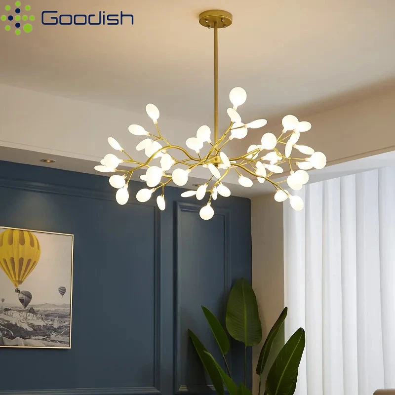 

Подвесные светильники в скандинавском стиле, креативная форма, потолочные светильники со светлячком, украшения дома, люстры для детской гостиной, виллы