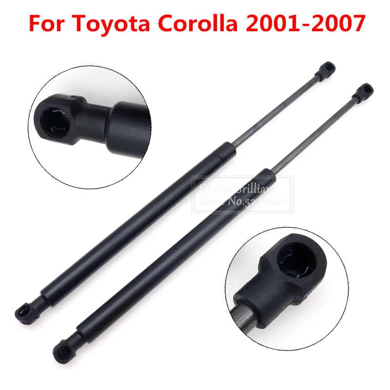 2X Rear Trunk Tailgate Boot Gas Spring Shock Lift Struts Supports Rod Arm Bars For Toyota Corolla 2001-2007 ZZE120 ZZE121 CDE120