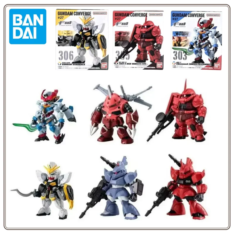 Bandai Tersedia Asli Shokugan GUNDAM FW27 Aslan Zala Z'Gok GQUX Crux Converge Kotak Figur Mini Model Mainan Koleksi Aksi