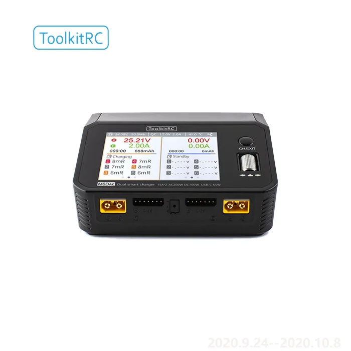 ToolkitRC M6DAC Dual Channel/AC200W/DC700W/15A * 2 1-6S/MAX25A