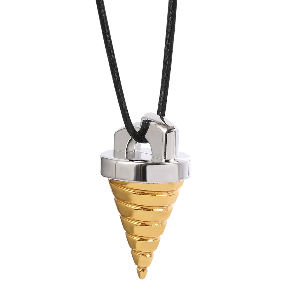 Anime Leather Choker Necklace Tianyuan Breakthrough Red Lotus Eye Cone Necklace Tengen Toppa Gurren Lagann Pendant necklace