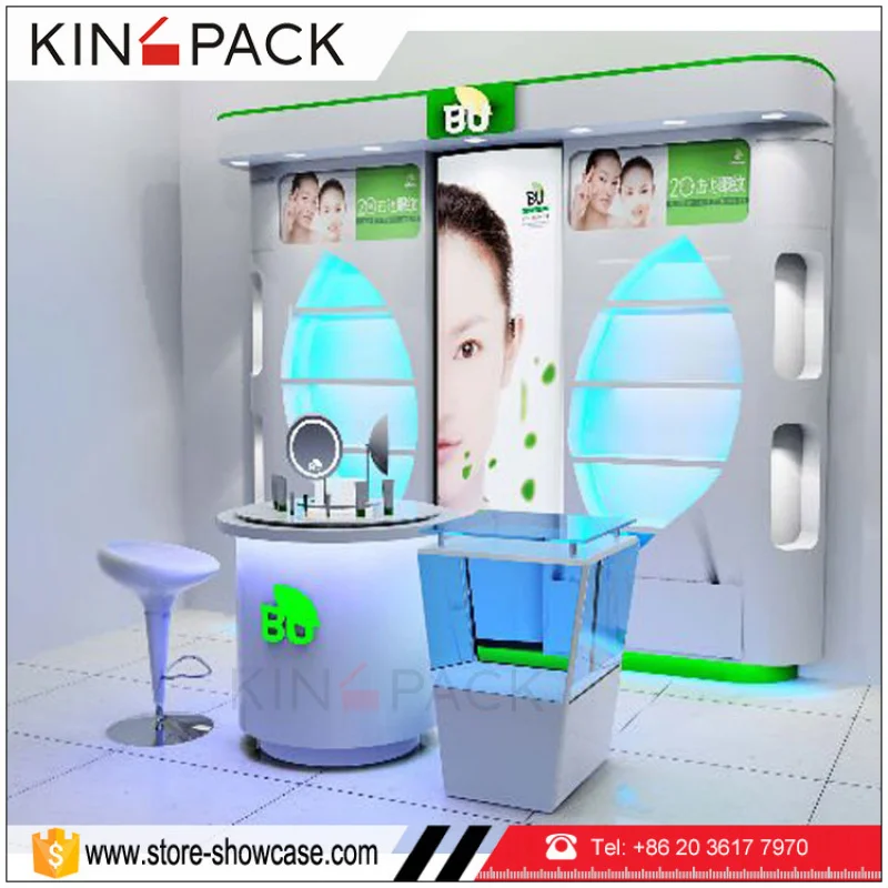 Custom. professional LED-Licht Make-up Tisch Kosmetik Display Stand zum Verkauf