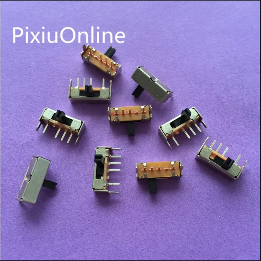 50pcs/lot SK13D07 1P3T DIP 6PIN SPTT Toggle Switchs Handle Length 4mm Slide SK-13D07 YT2036