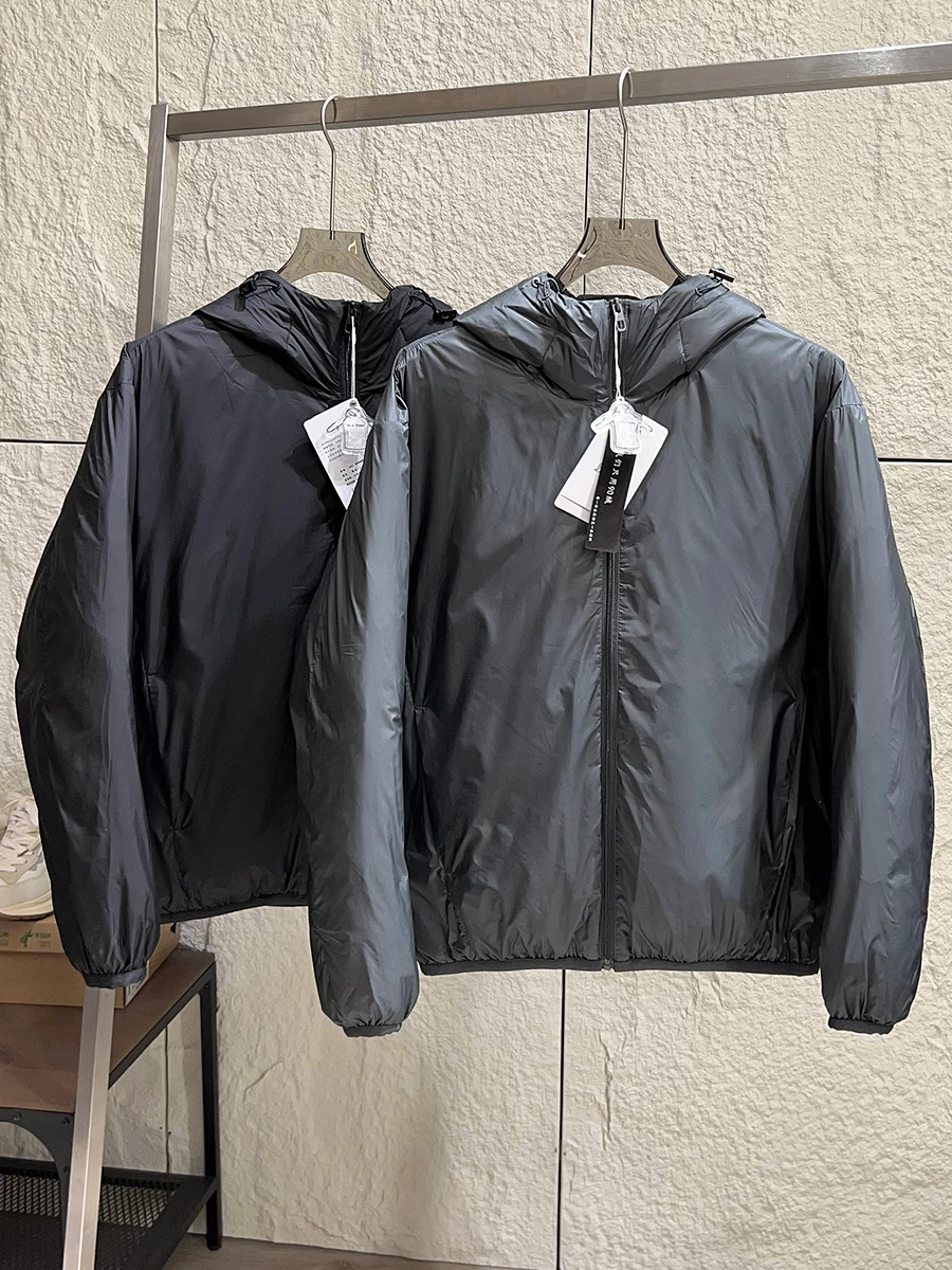 

Thickened High Fill Power 90 Duck down Winter Unisex Windproof Warm Color Versatile Hooded down Jacket Outerwear Trendy
