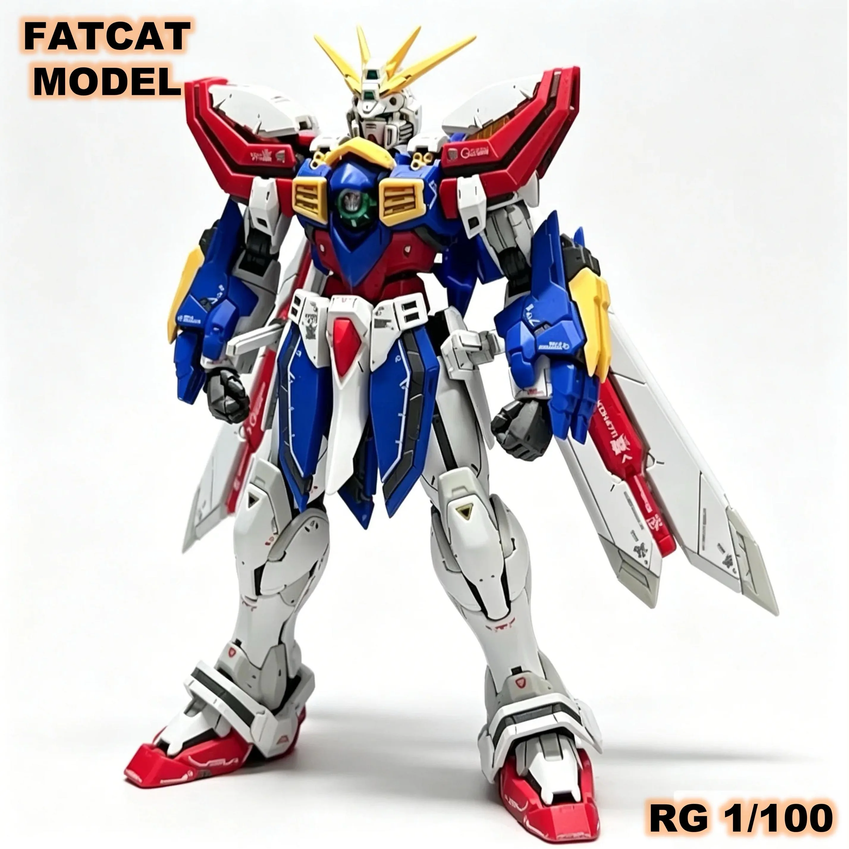 

【In Stock】FAT CAT GF13-017NJⅡ RG 1/100 002 Magnification Series GOD Assemble Model Kit Christmas Toys Action Doll Action Figure