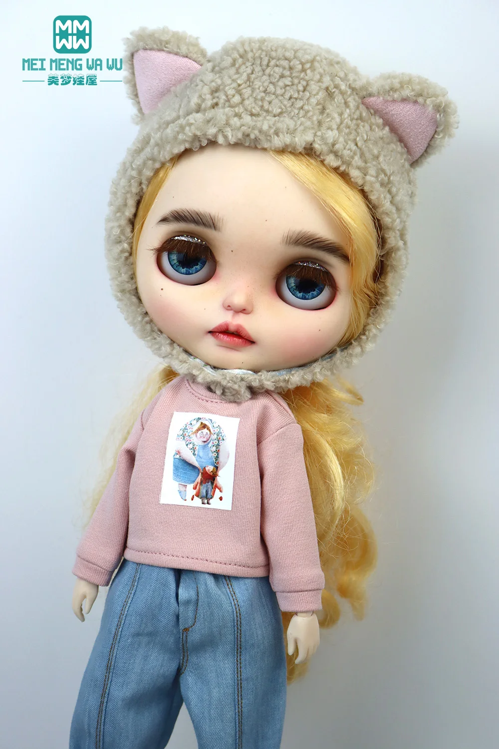 

Кукольная одежда, модная повседневная футболка 28-30 см Blyth Azone OB22 OB24, игрушка в подарок