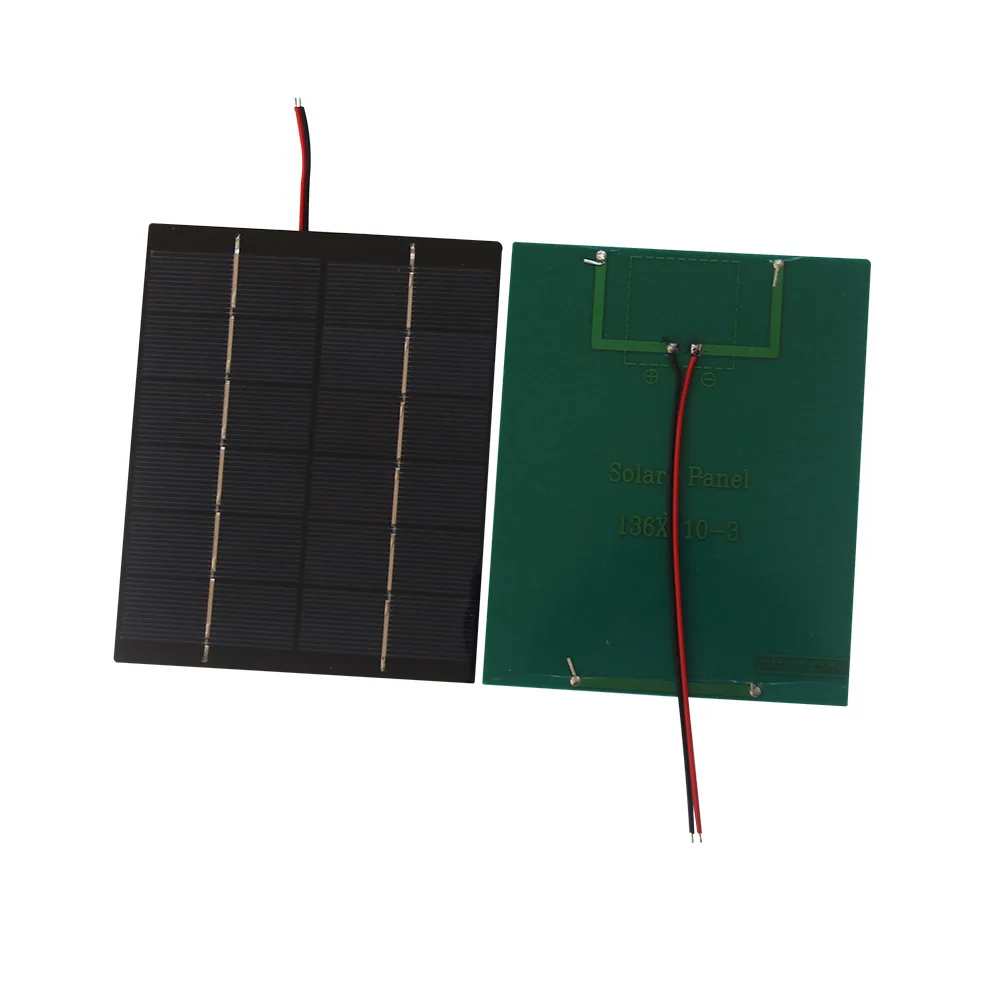 2Pcs 2W Solar Panel 6V 12V 18V Small Solar Cell with Leads for DIY Solar Projects Science Kits Charger Circuit Toys 110*136MM
