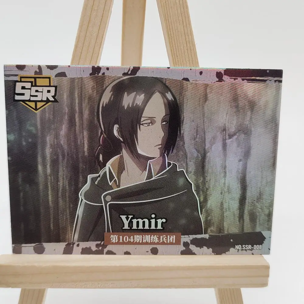 Anime Attack on Titan collection card Mikasa Ackerman Eren Jaeger Conny Springe Christmas birthday gift Entertainment toys