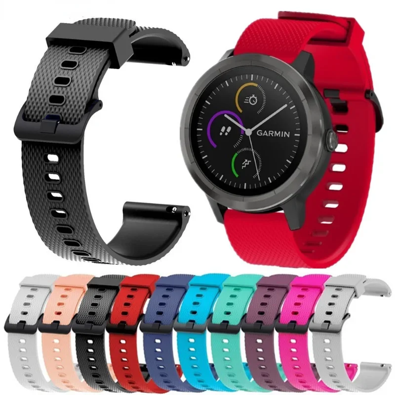 

20mm Band For Garmin Vivoactive 3 Venu Forerunner 245/245M/645 Smart Watch Bracelet Wrist Strap For Samsung Galaxy 3 41mm