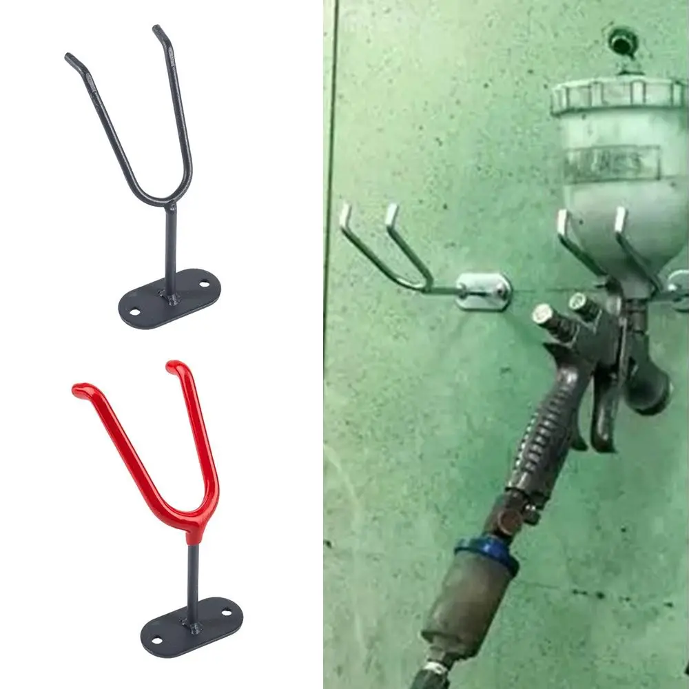 

1 шт., металлическая стойка, подставка для покраски, держатель для распыления, резиновая защита, настенное крепление для скамейки, настенный кронштейн, аксессуары для ручных инструментов