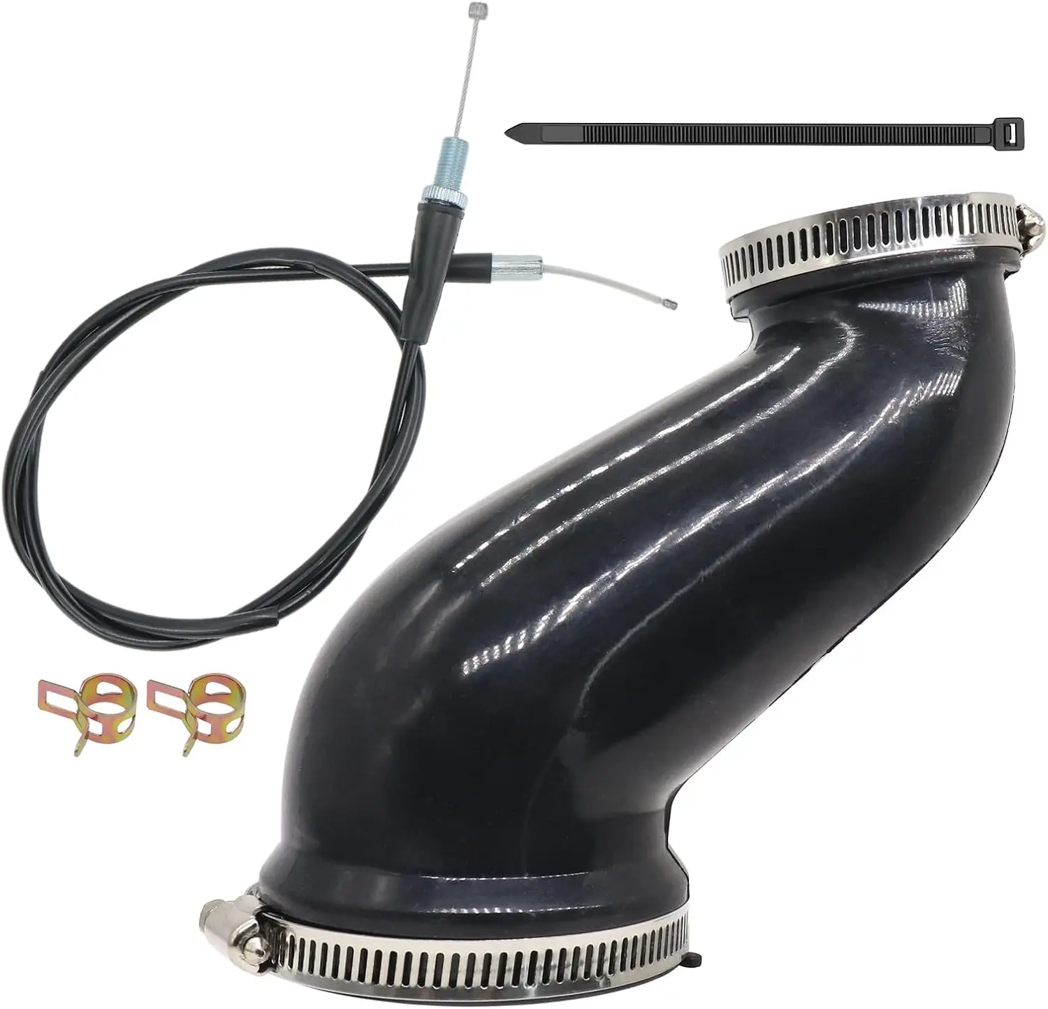 For YFM350X Warrior 350 Air Box Cleaner Joint 1987-2004 1UY-14453-00-00 and Throttle Cable 1993-2004 3GD-26311-01-00