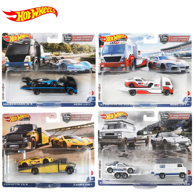 Ruote calde originali Premium Car Culture Team Transport Diecast Ford Mustang Ford Benz Kids Boys Toys for Children Birthday Gift