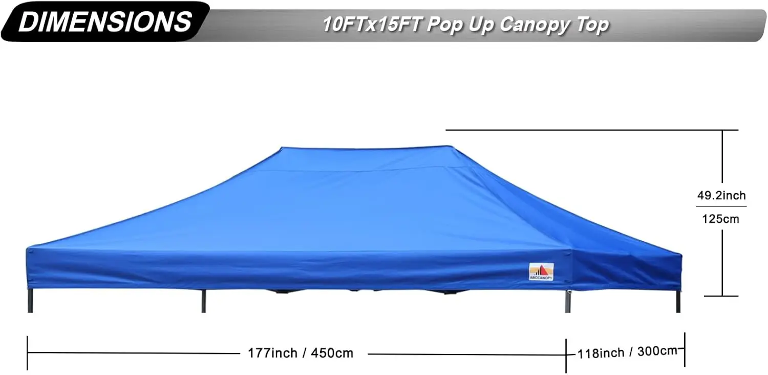 Substituição Canopy Top para Pop Up Tent, Azul Royal, 10x15