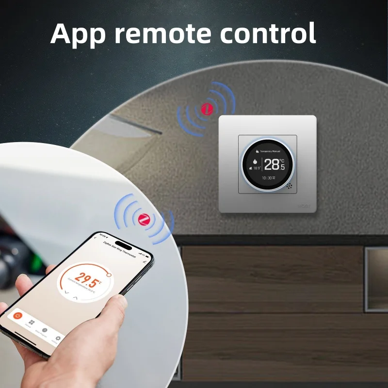 Smart Tempreture Switch Tuya Zigbee Knob Underfloor Heating Thermostat App Remote Energy-Saving Control Intelligent Switch