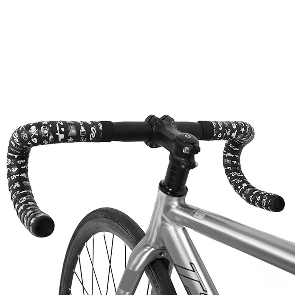 شريط مقود الدراجة الناعم المتوهج في الظلام، أحزمة مقبض الدراجة المضادة للانزلاق