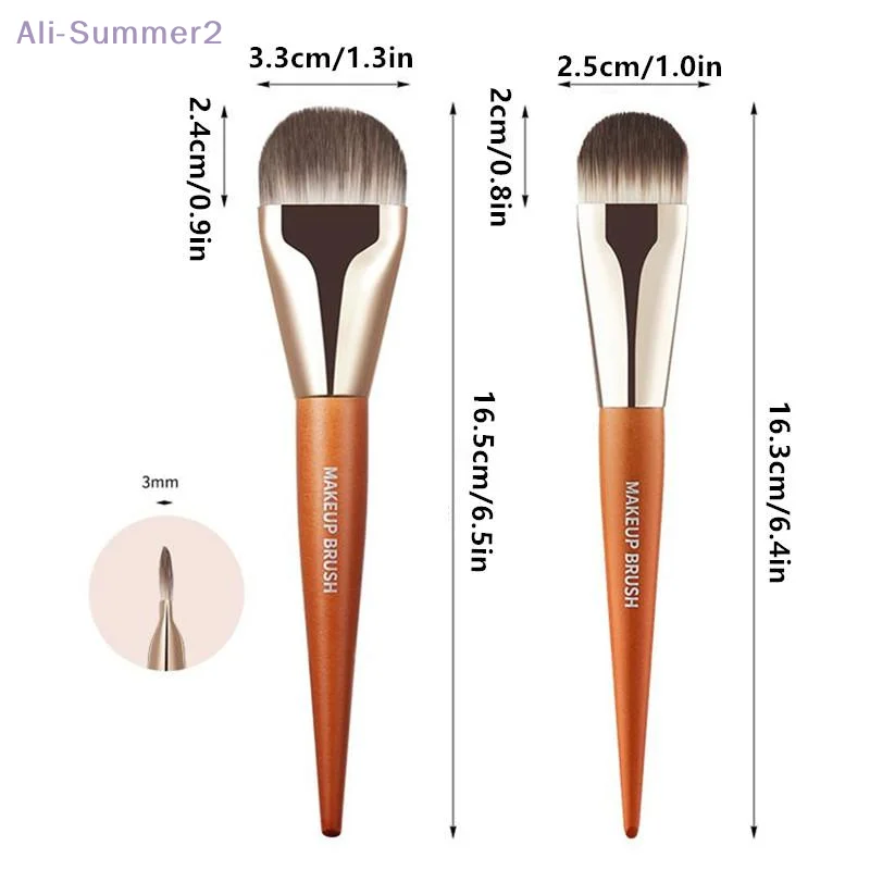 メイクブラシ ファンデーション プロフェッショナルブラシ 舌型 リキッドファンデーション コンシーラーブラシ 女性用 フェイスベースメイク 美容ツール