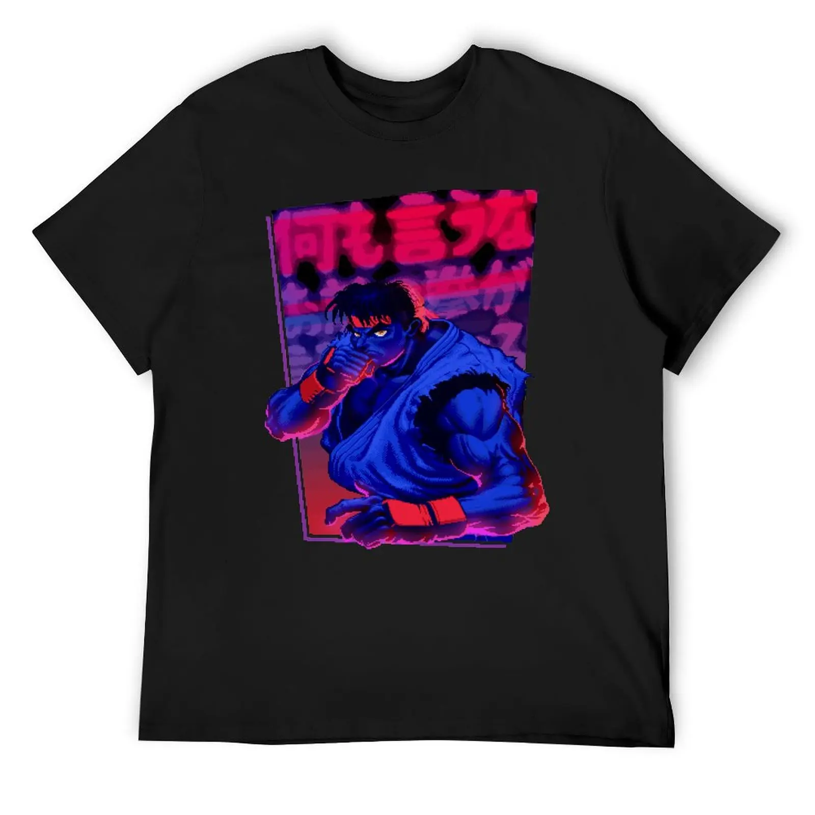 

Street Fighter Ryu Dark Edition T-Shirt man t shirt Personalized t-shirt sports fans anime figures mens vintage t shirts