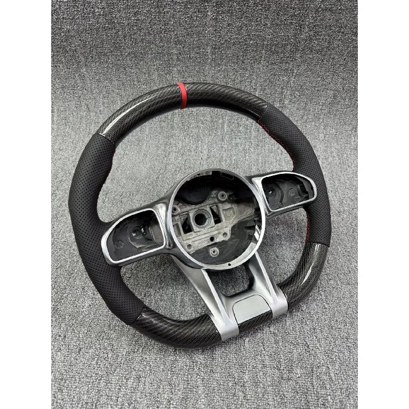 

Customized Carbon Fiber Leather for Sports Steering Wheel 35mm Grip 3/4 Spokes for S-Class W222 2014-2017