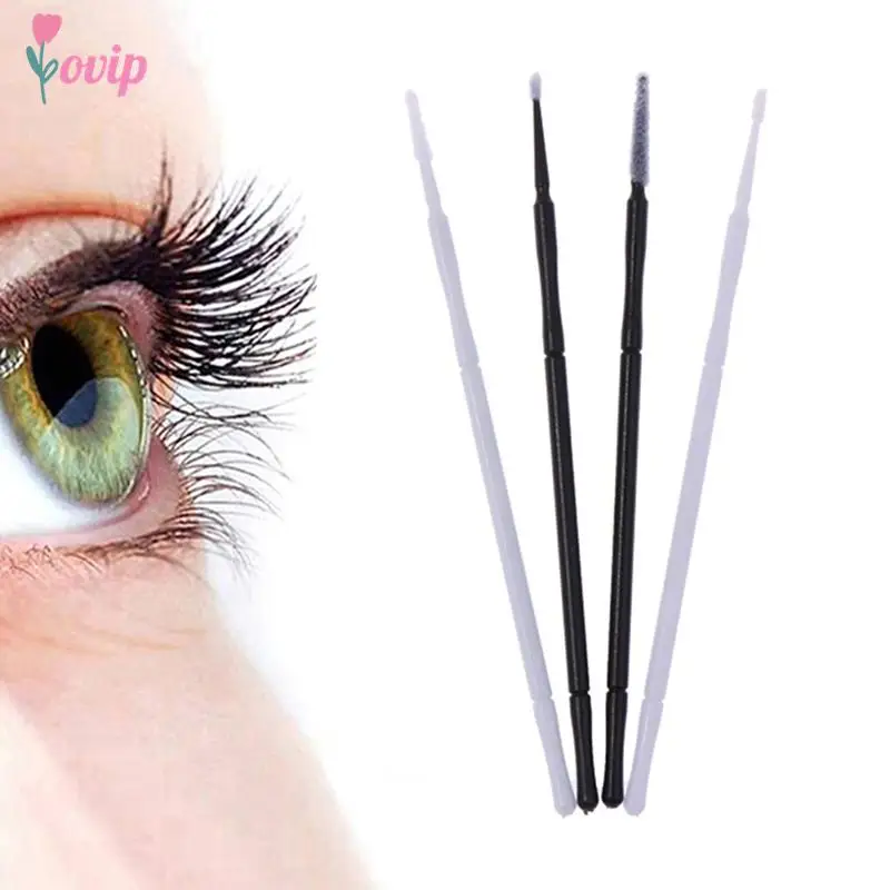 100 Stücke Einweg Wimpernverlängerung Micro Pinsel Applikator Make-up Mascara Tupfer Make-up-Tool