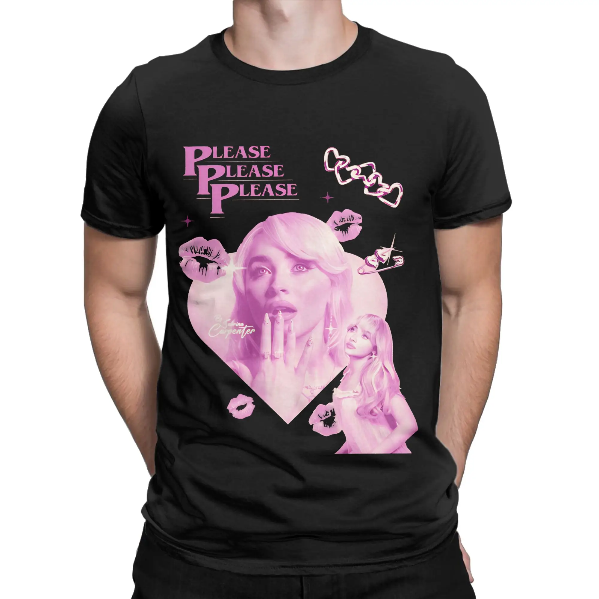 سابرينا النجارين تي شيرت الصيف القطن تي شيرت للرجال الترفيه عادية تي شيرت قصير الأكمام Y2K مضحك تيز #2