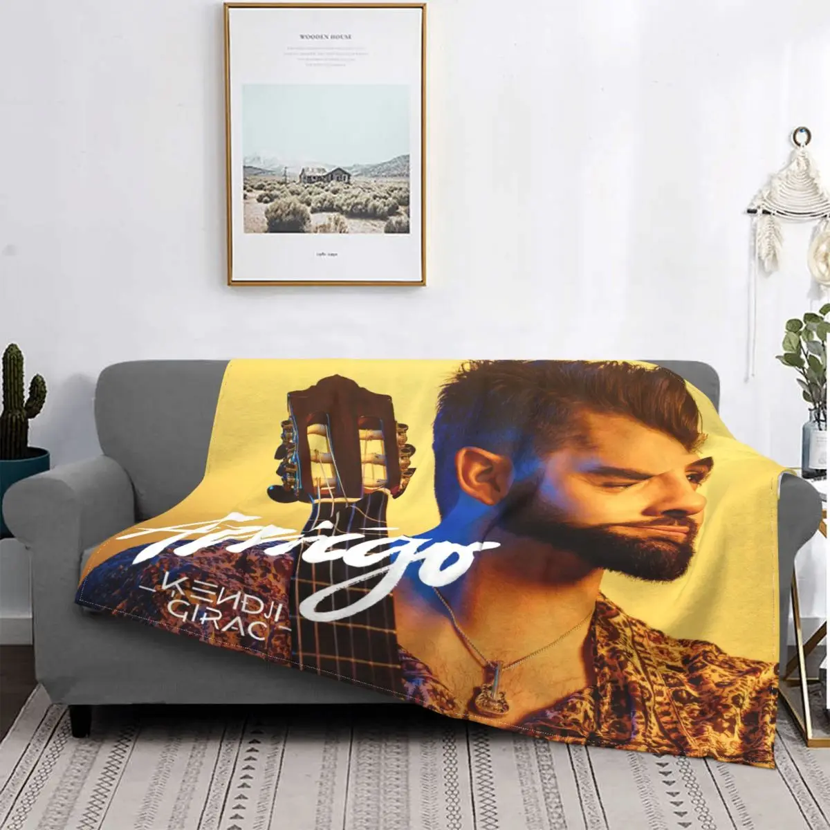 Kendji Girac Singer Gift Plaid Blanket Fleece Summer Portable Warm Throw Blankets for Home Car Bedspreads