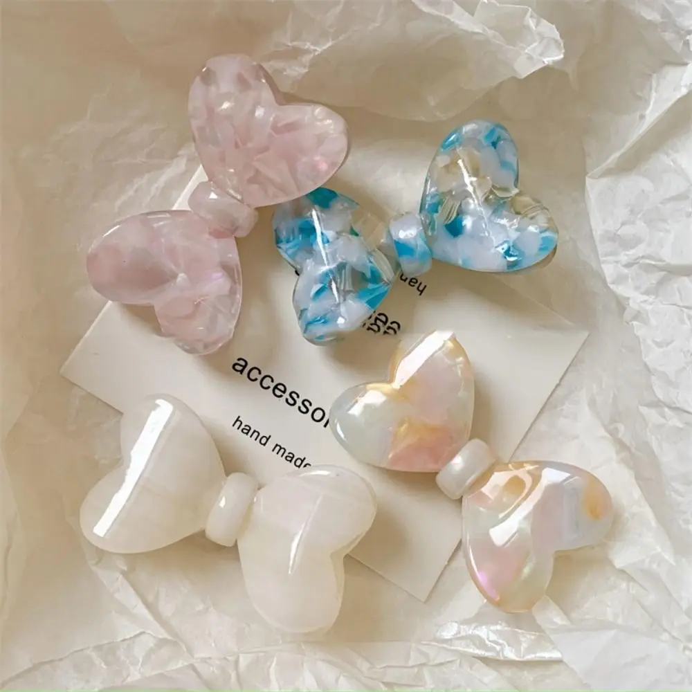 

Korean Style Acetic Acid Bow Hairpin Colorful Headwear Bowknot Duckbill Clip Hair Accessories Side Clip Lovely Barrettes Girls