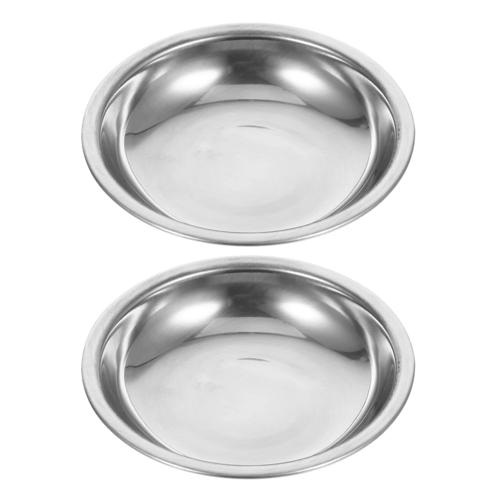

2pcs Stainless Steel Weighing Pan Jewelry Scale Trays Kitchen Supply Scale Small Metal Tray Precision