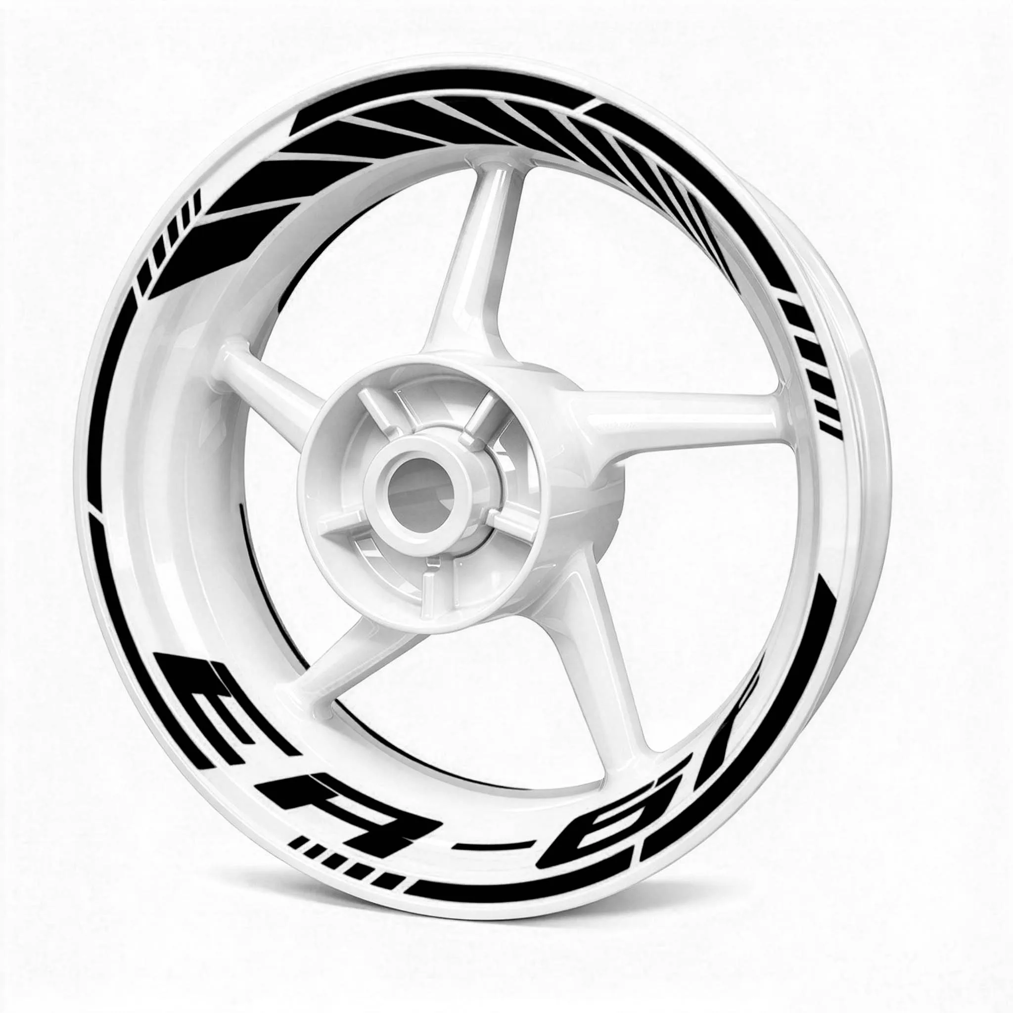 Vinyl Motorcycle Wheel Stickers Logo Rim Waterproof Decals Set For Kawasaki ER-6F