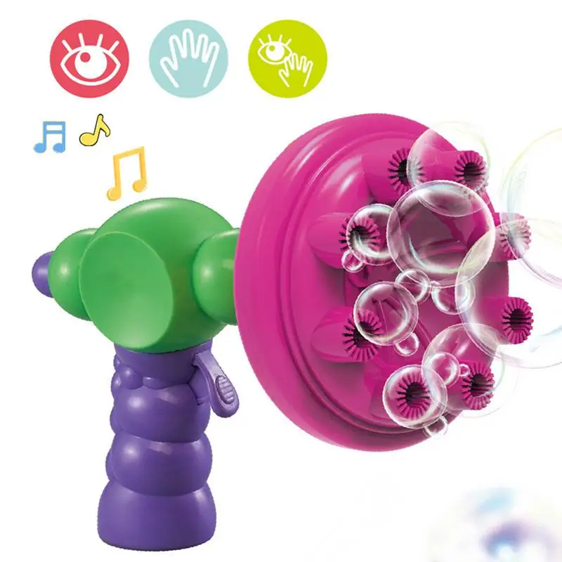 Automatic Bubble Machine Sunflower Bubble Wand Machine Rechargeable Sunflower Bubble Machine Batteries Bubbles Toys For Birthday