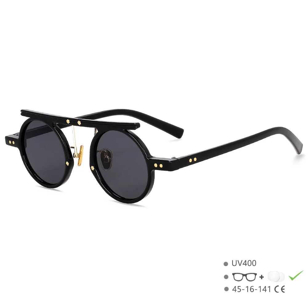 55495 Retro-Sonnenbrille für Herren und Damen, beliebte Sonnenbrille, Damen, schwarze Brille, Fahrerbrille, UV400-Spiegel