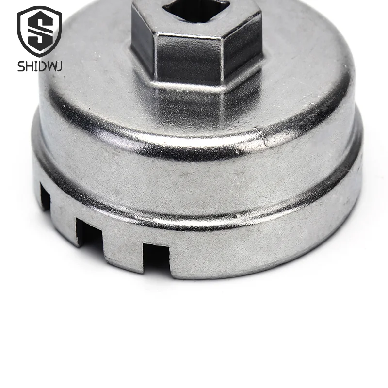 1 pz filtro olio chiave a tazza in alluminio tappo alloggiamento strumento di rimozione chiave a tubo per Toyota Prius Corolla Rav4 Auris all'ingrosso