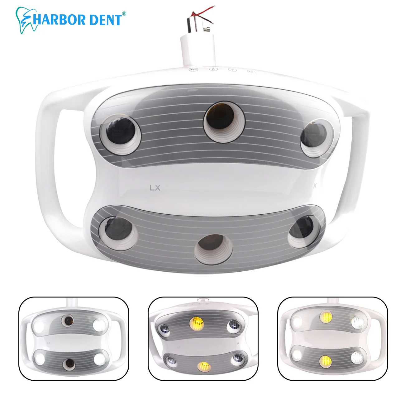 

Dental Oral Light Shadowless LED Cold Light Surgical Light Manual/Induction Adjustable Brightness Single Dental chair Lamp