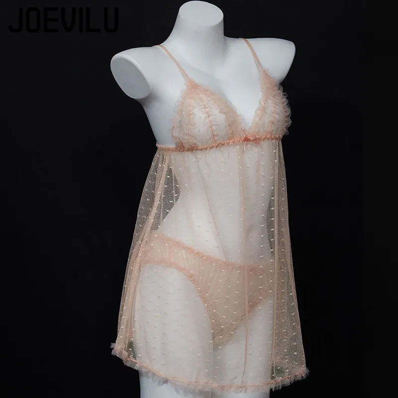 ملابس داخلية نسائية مثيرة شهوة نقية شبكة دانتيل ثوب نوم متعة عاطفية مثيرة قمصان نوم ليلية تاريخ يمزح رداء أدوات جنسية لفتاة #3