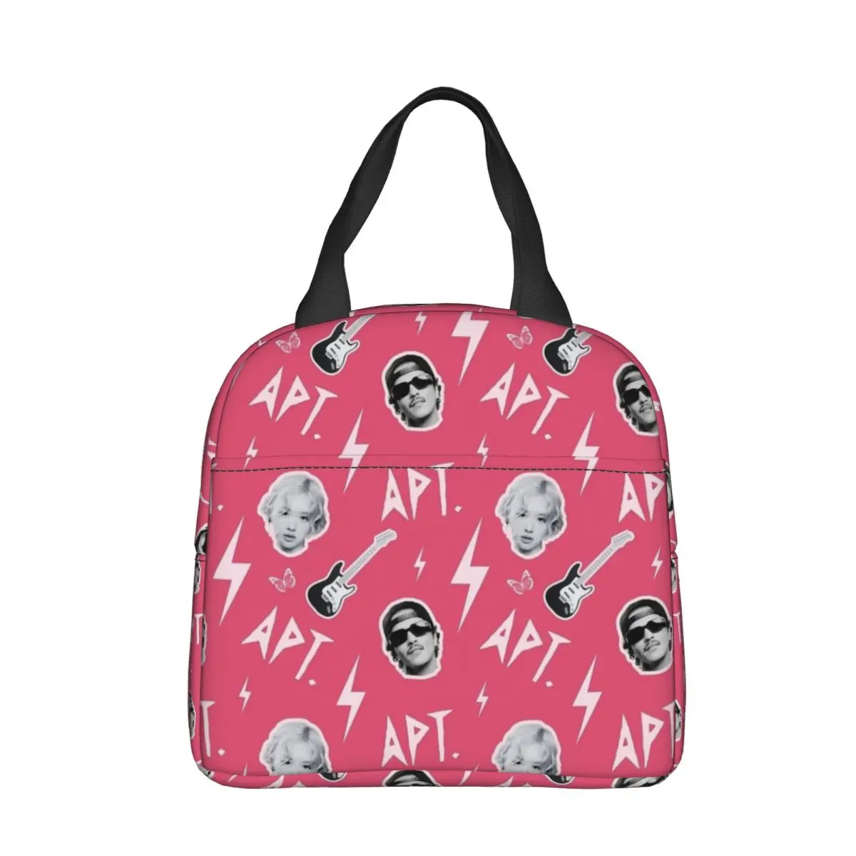 ROSE Bruno Mars APT Apateu Insulated Lunch Bag Leakproof Meal Container Cooler Bag Lunch Box Tote Office Picnic Girl Boy