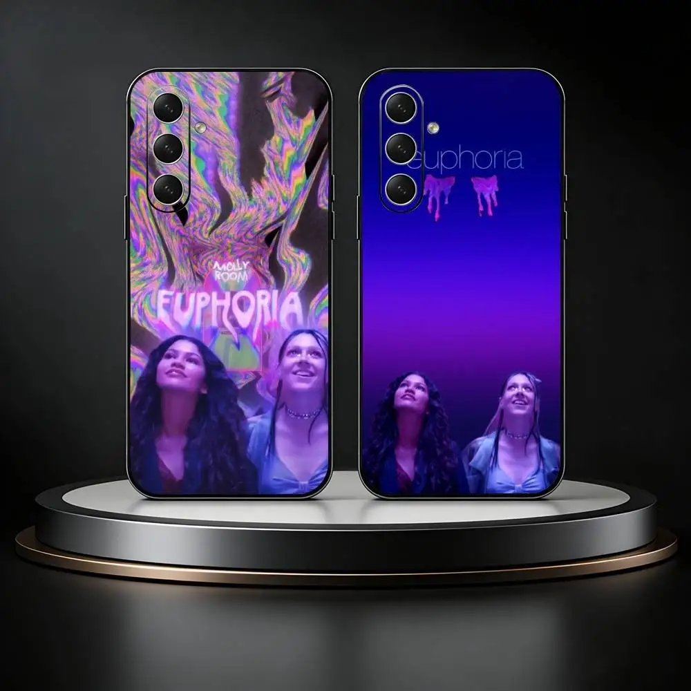 

American TV series E-Euphoria Phone Case For Samsung Galaxy A73,A21s,A22,A31,A52,A53,A71,A41Soft Black Shell