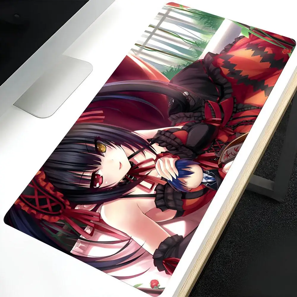 Anime D-Date A Live Tokisaki Kurumi Mouse Pad Large Mouse pad for home office Waterproof desk Mouse pad gaming Mouse pad