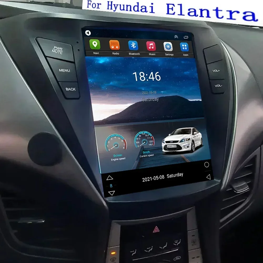 Voor Tesla Stijl 2Din Android13 Autoradio voor Hyundai Elantra Avante I35 2011-2016 Multimedia Video Player GPS stereo Carplay DSP