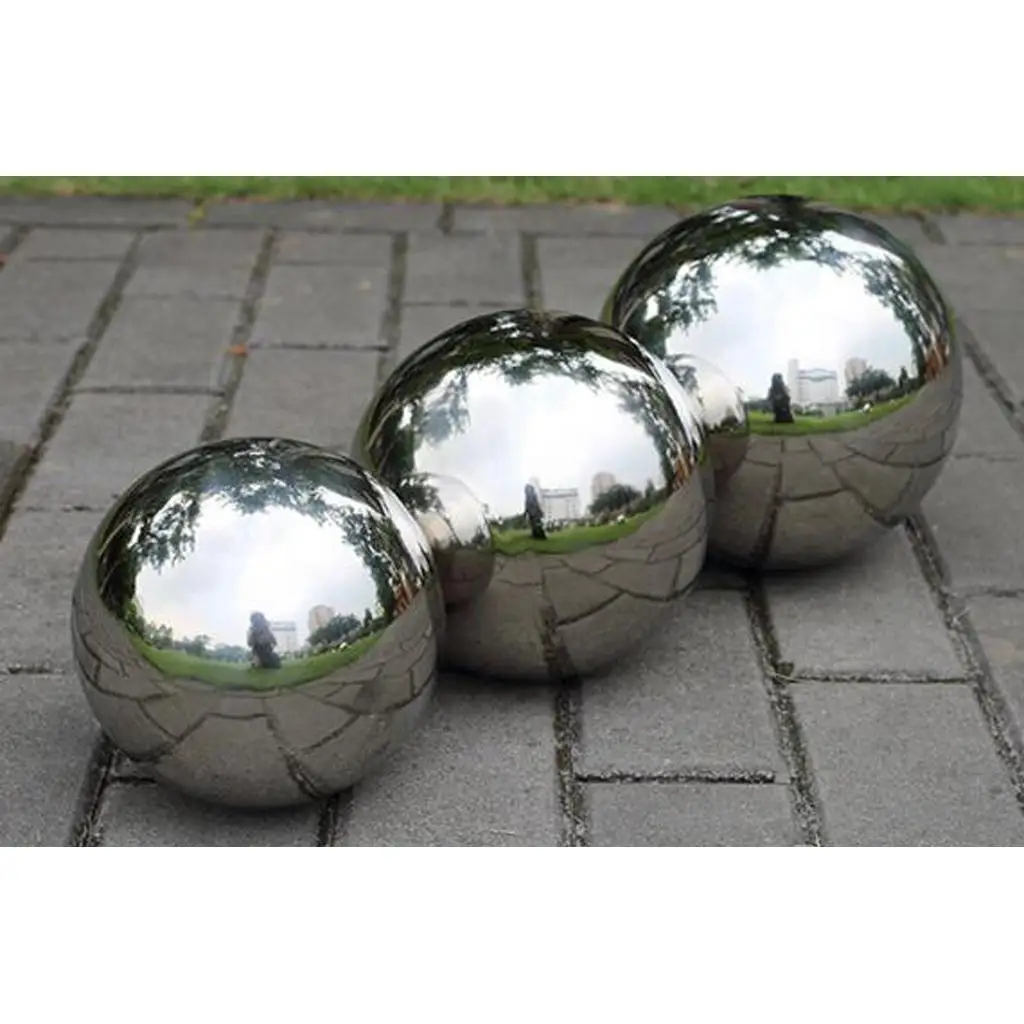 Metal Garden Decoration Stainless Steel Mirror Sphere Shine Ball Outdoor Garden Accessories for Exterior Decor view 2