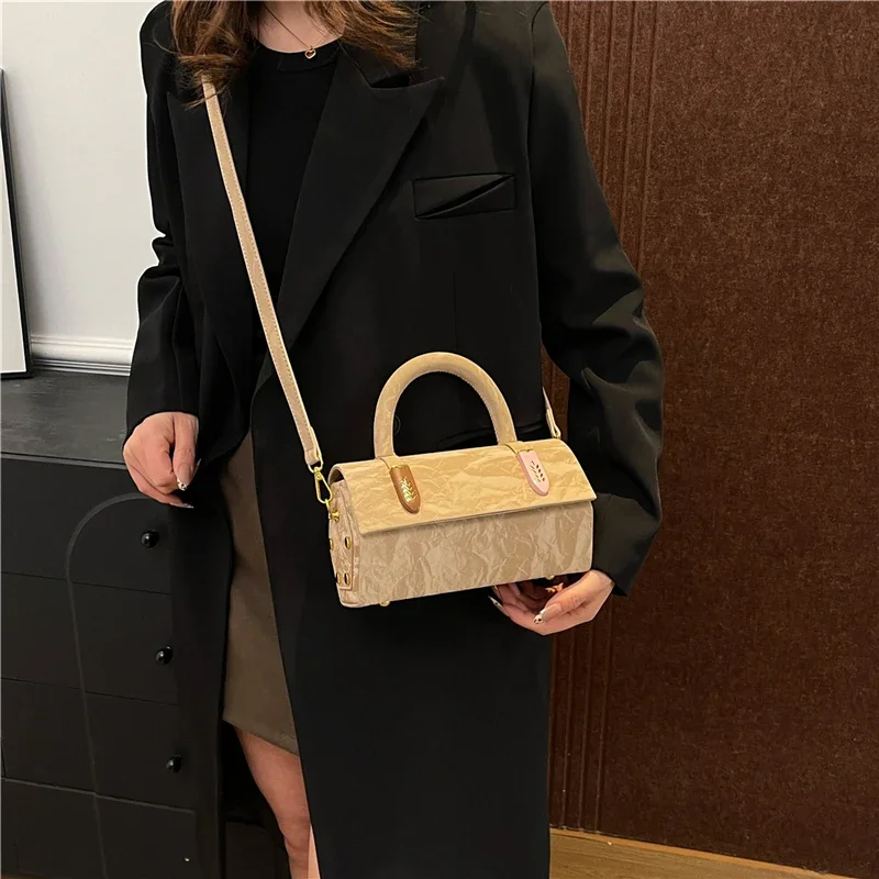 

Элегантные винтажные сумки-мессенджеры из высококачественной кожи для женщин от люксового бренда: простые классические сумки через плечо