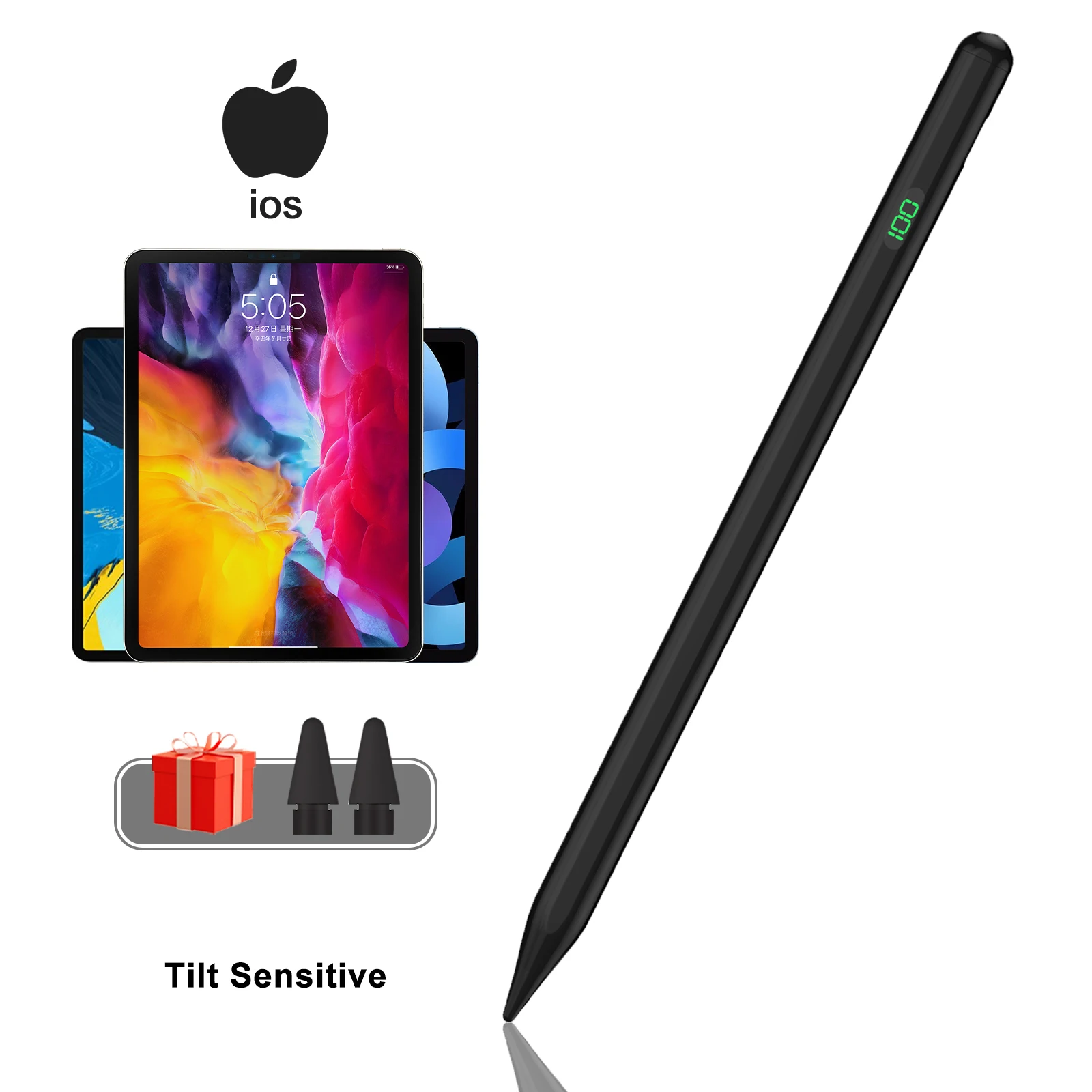 YOLPHA Universeller Stylus-Stift für iPad2018–2024, Handy-Touchscreen-Stift für Android, Xiaomi, Huawei, iOS, Samsung, magnetischer digitaler Stift 4