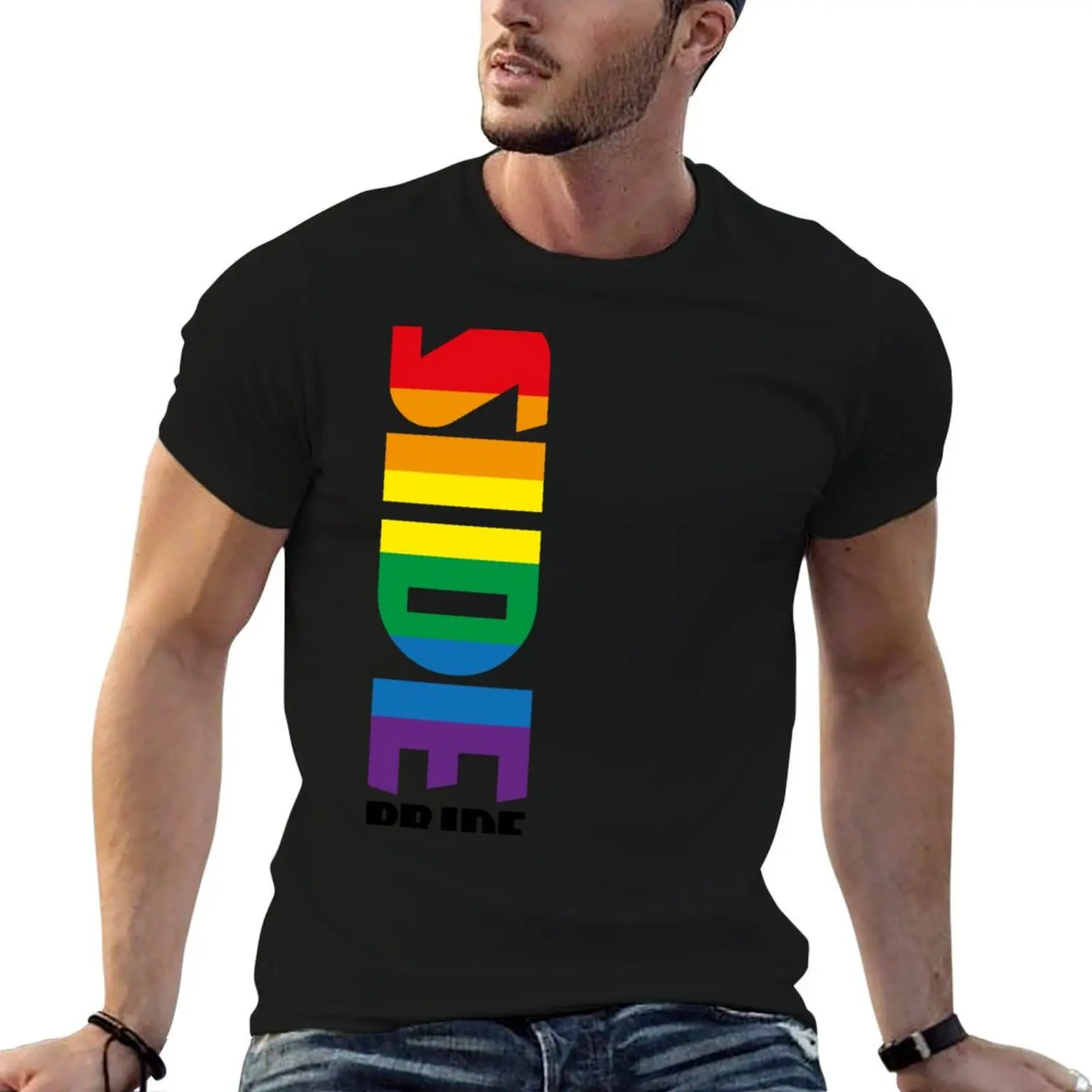 

Side Pride T-Shirt customizeds vintage graphic tee custom shirt compression shirt men